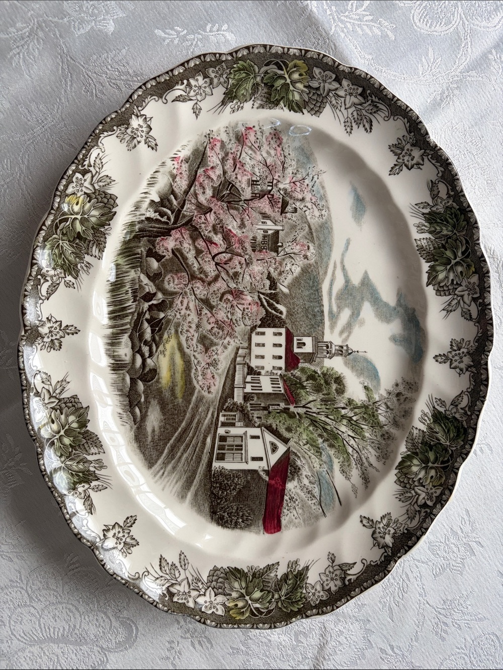Johnson Brothers Friendly Village Made In England Oval Serving Platter